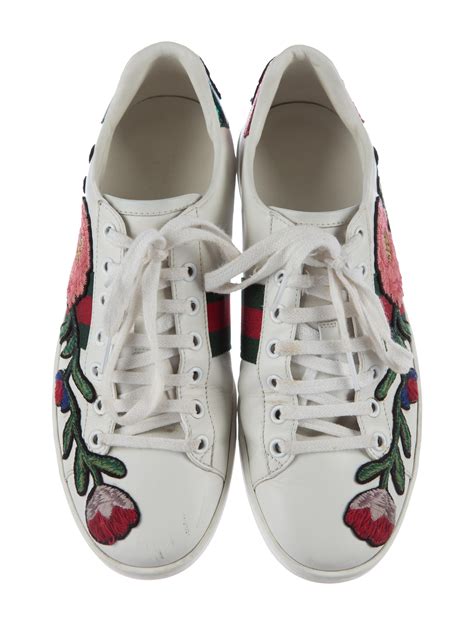 gucci embroidered ace sneakers